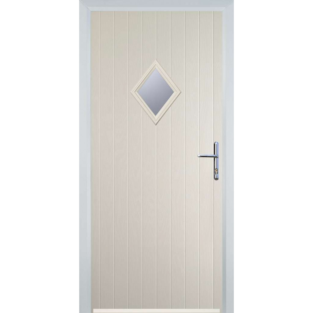 Door Stop Diamond (P) Composite Cottage Door In Cream Image