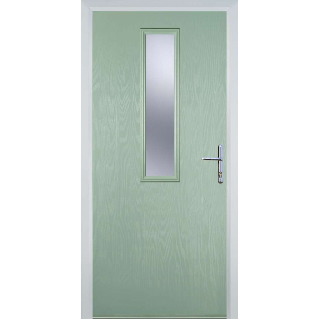 Door Stop Mid Square - Flush Grained (57) Composite Flush Door In Chartwell Green Image