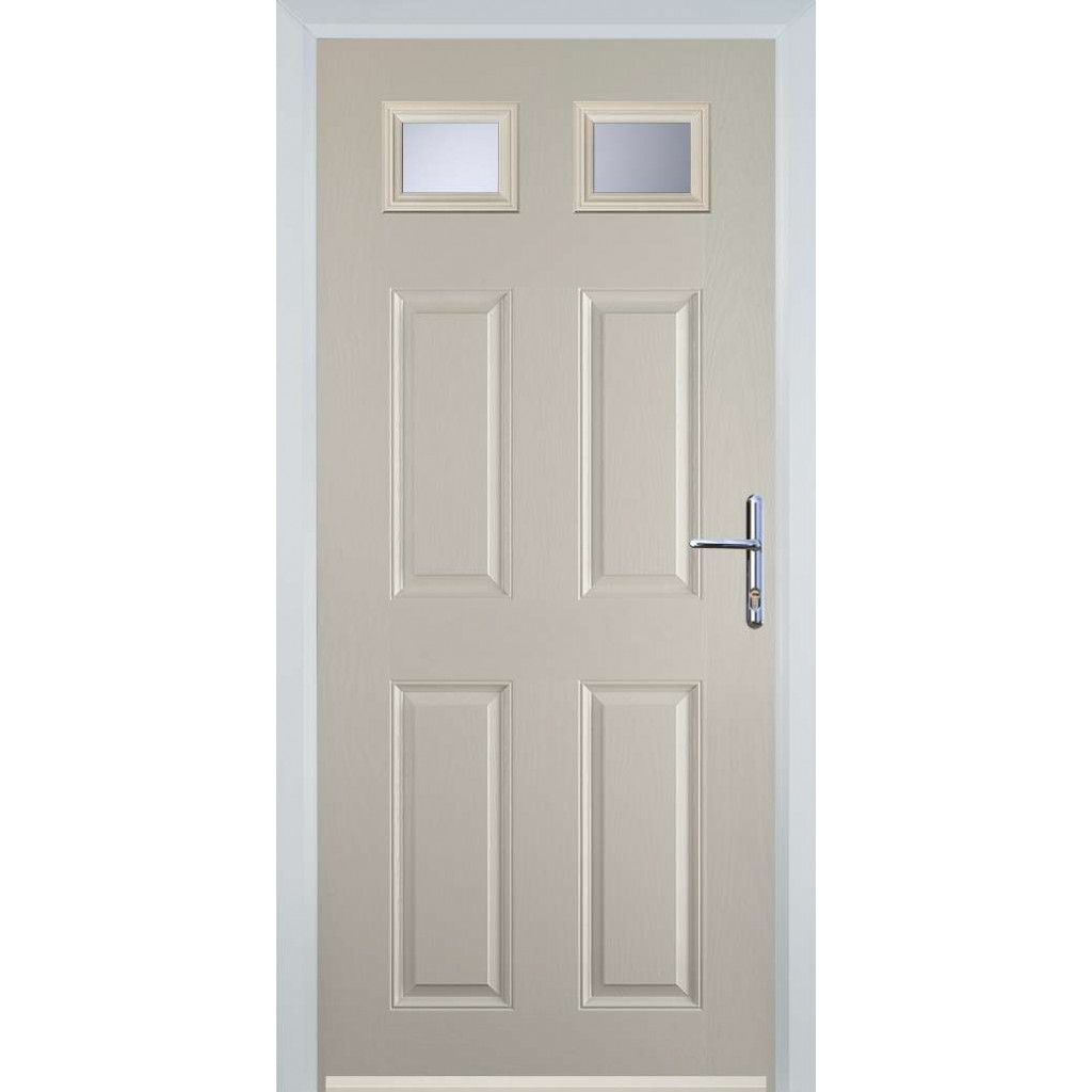 Door Stop 4 Panel 2 Square (I) Composite Traditional Door In Cream Image