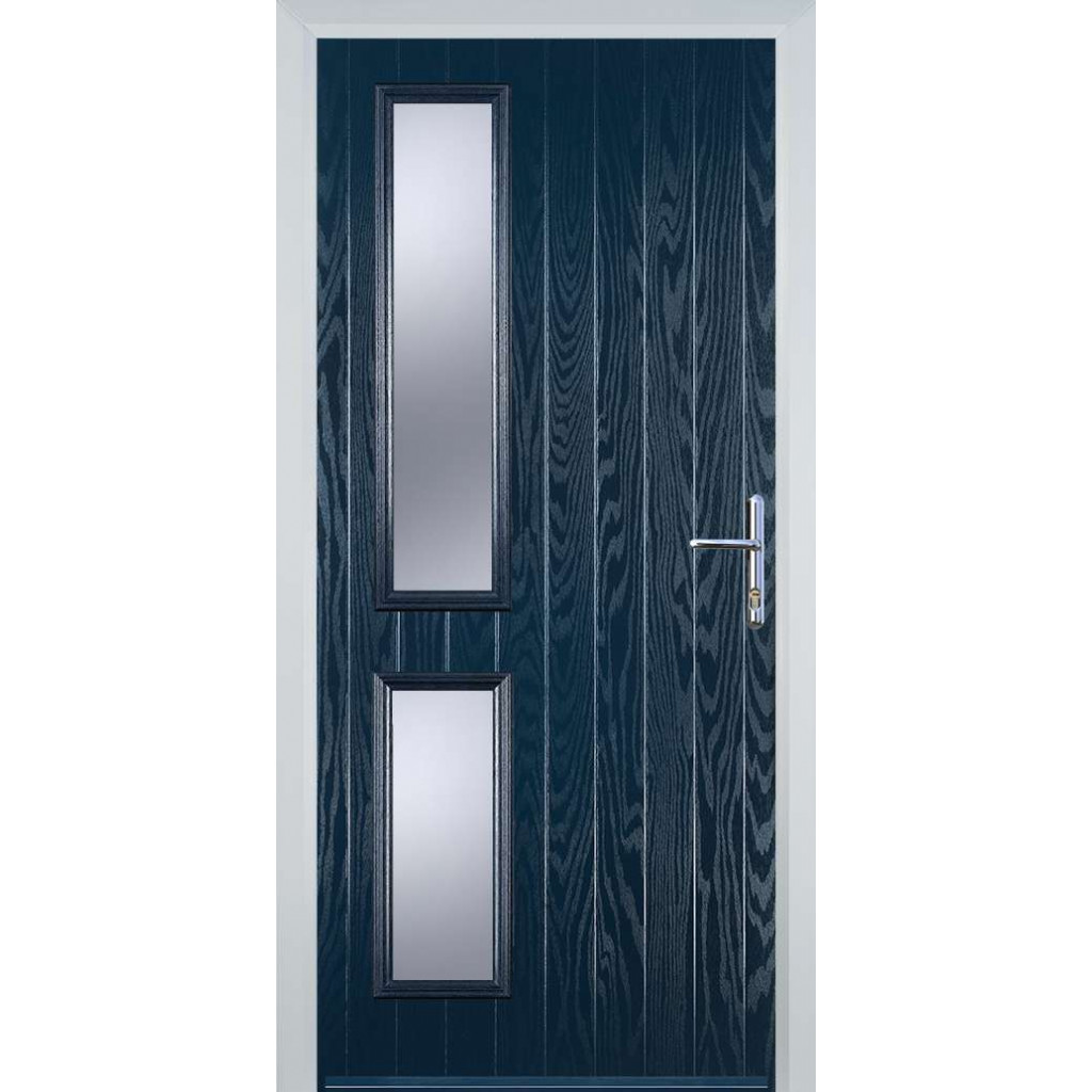 Door Stop Twin Side (ZH) Composite Contemporary Door In Blue Image