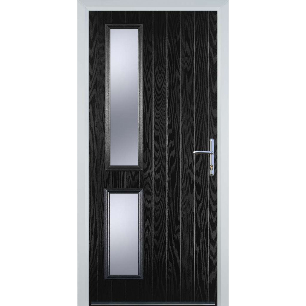 Door Stop Twin Side (ZH) Composite Contemporary Door In Black Image