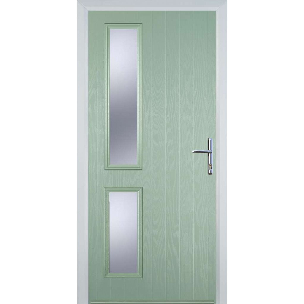 Door Stop Twin Side (ZH) Composite Contemporary Door In Chartwell Green Image