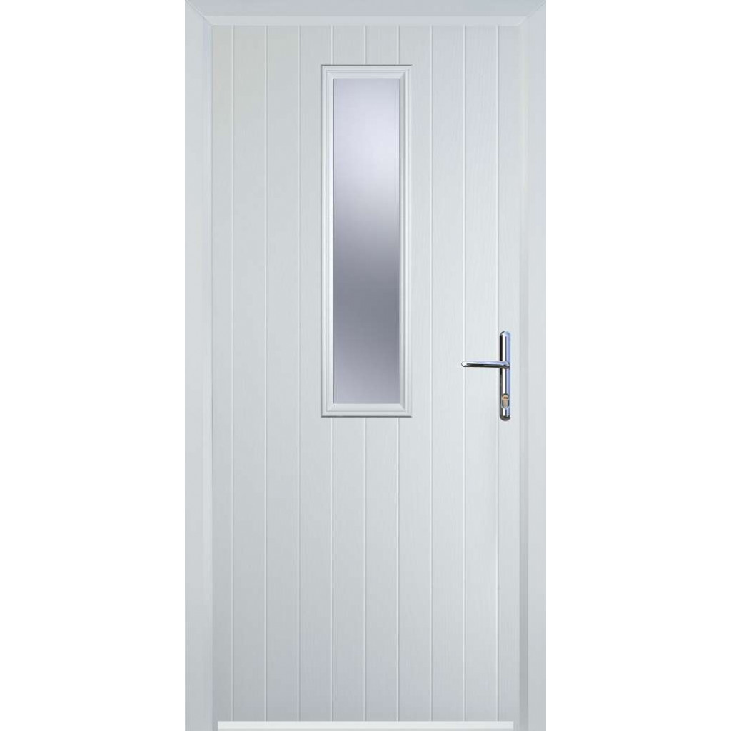 Door Stop Mid Square (57) Composite Contemporary Door In White Image