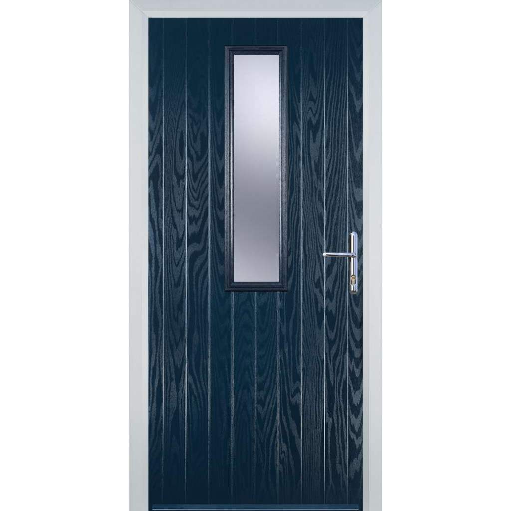 Door Stop Mid Square (57) Composite Contemporary Door In Blue Image