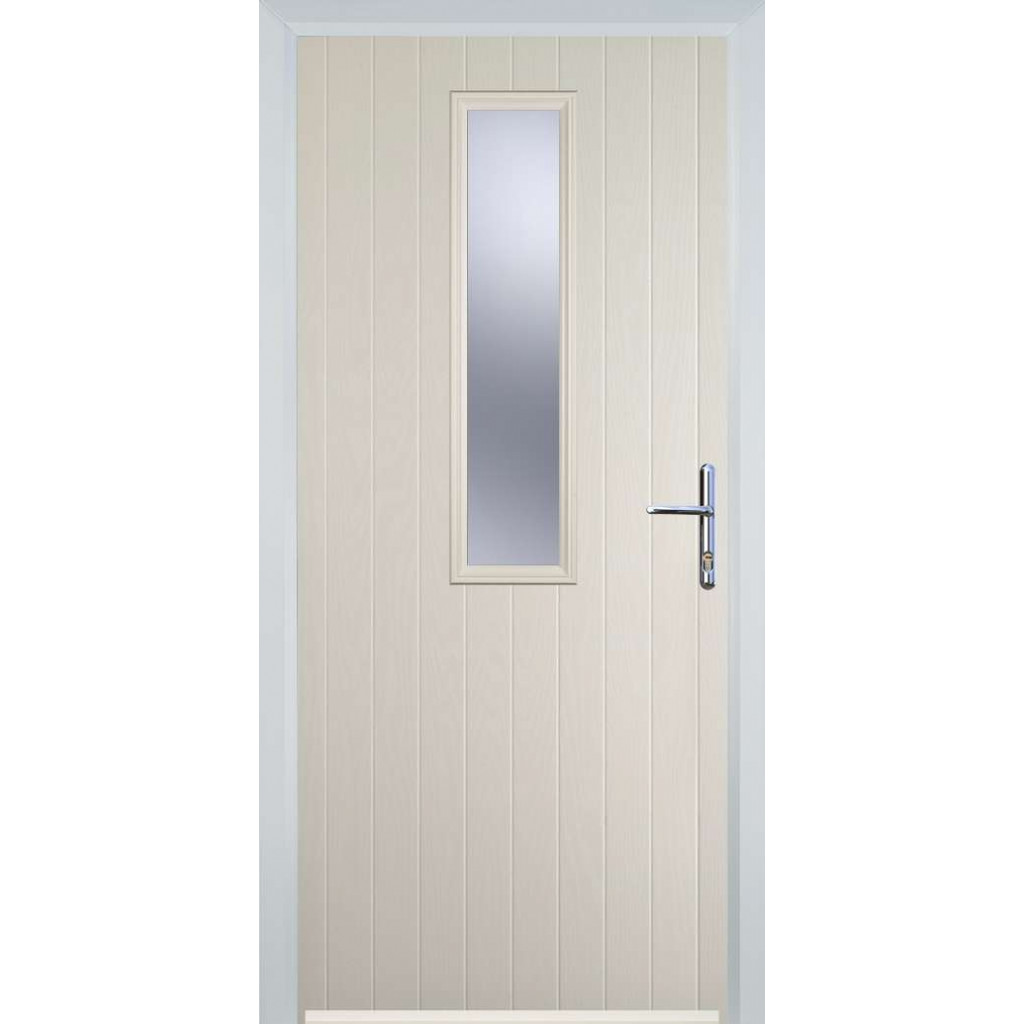 Door Stop Mid Square (57) Composite Contemporary Door In Cream Image