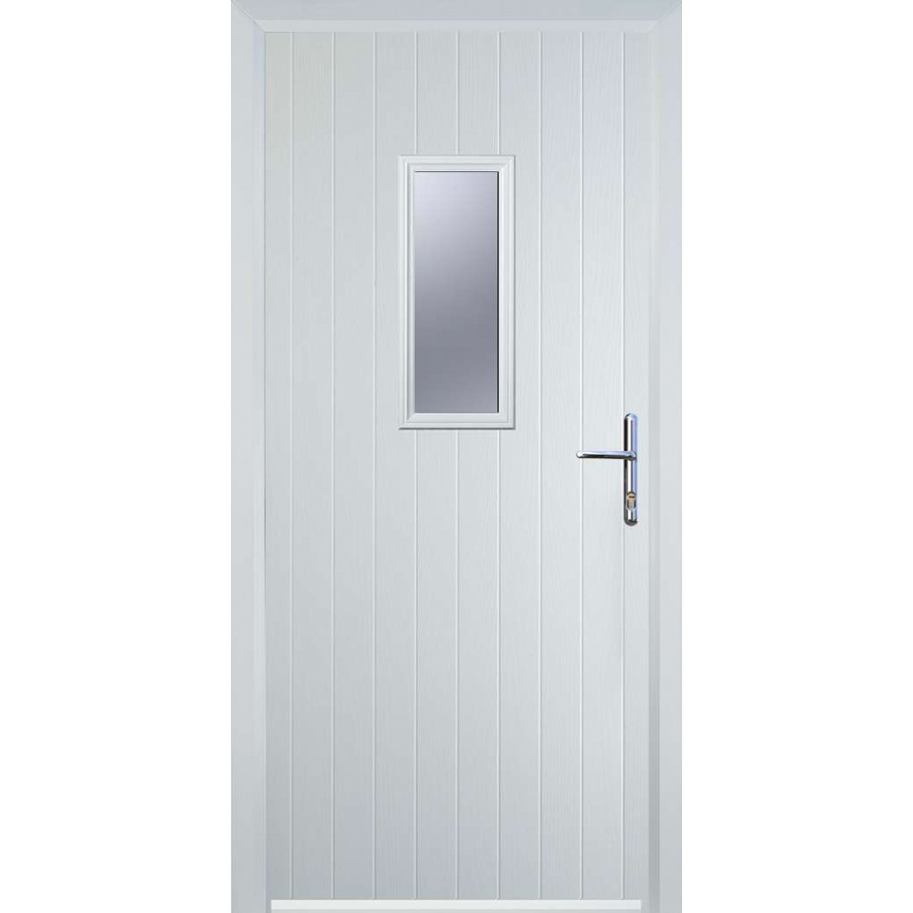 Door Stop 1 Square (U) Composite Cottage Door In White Image