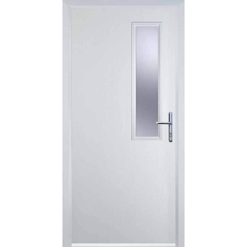 Door Stop Mid Square - Flush Grained (56) Composite Flush Door In White Image