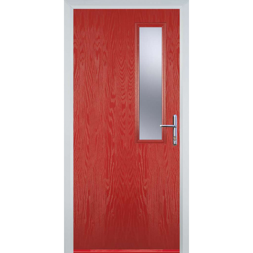 Door Stop Mid Square - Flush Grained (56) Composite Flush Door In Red Image