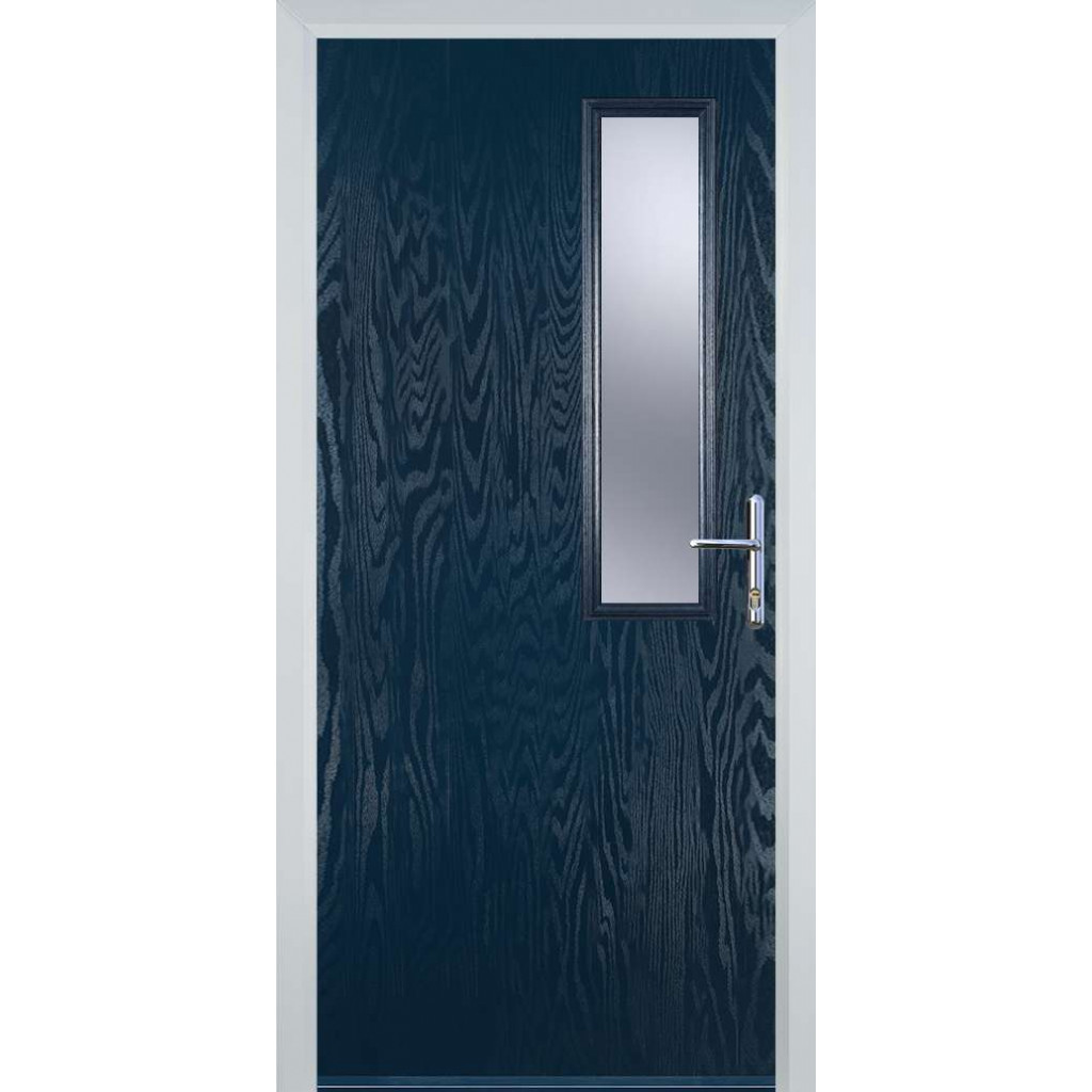Door Stop Mid Square - Flush Grained (56) Composite Flush Door In Blue Image