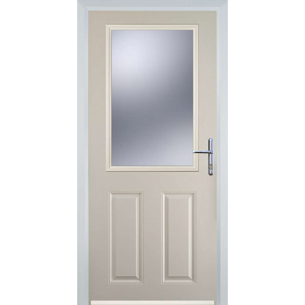 Door Stop 2 Panel 1 Square (F) Composite Traditional Door In Cream Image
