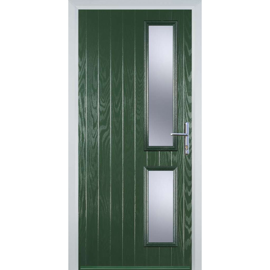 Door Stop Twin Side (Z) Composite Contemporary Door In Green Image