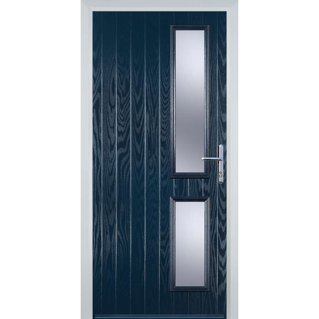 Door Stop Twin Side (Z) Composite Contemporary Door In Blue Image