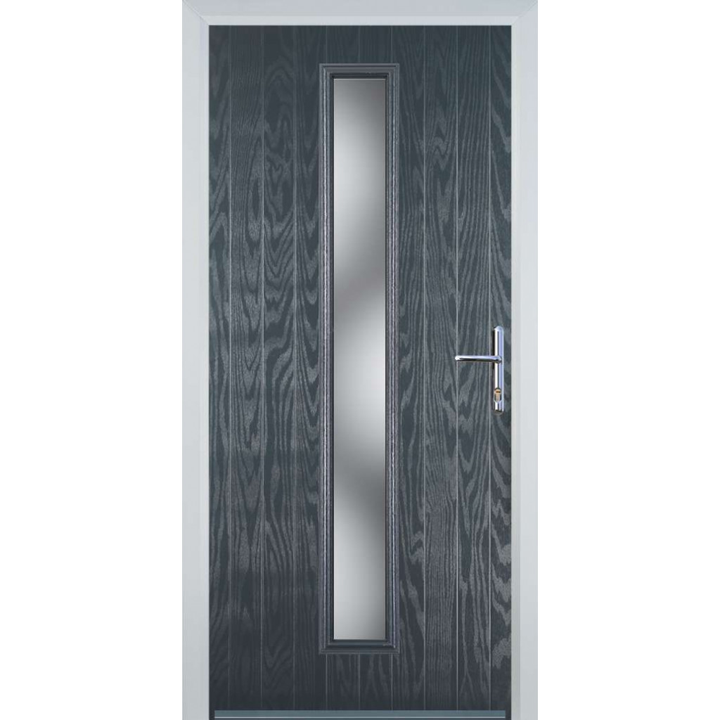 Door Stop Cottage Long (59) Composite Contemporary Door In Grey Image