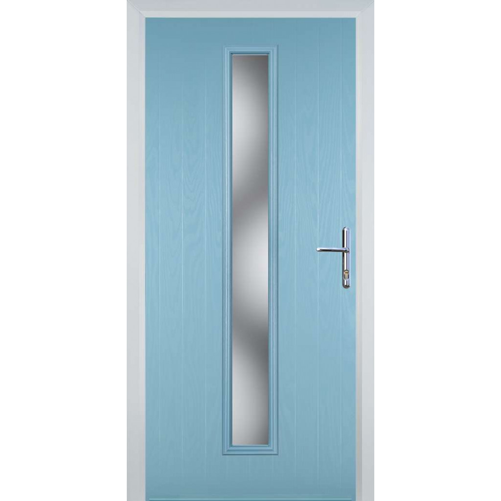 Door Stop Cottage Long (59) Composite Contemporary Door In Duck Egg Blue Image