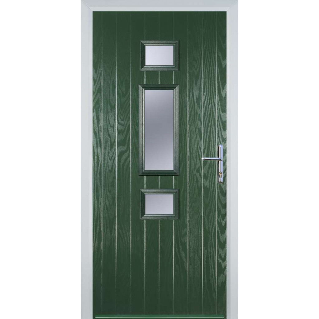 Door Stop Mid 3 Square (S) Composite Contemporary Door In Green Image