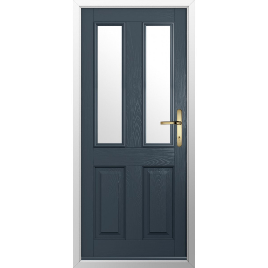 Solidor Ludlow 2 Composite Traditional Door In Anthracite Grey Image