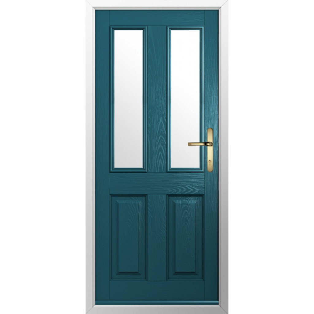 Solidor Ludlow 2 Composite Traditional Door In Peacock Blue Image