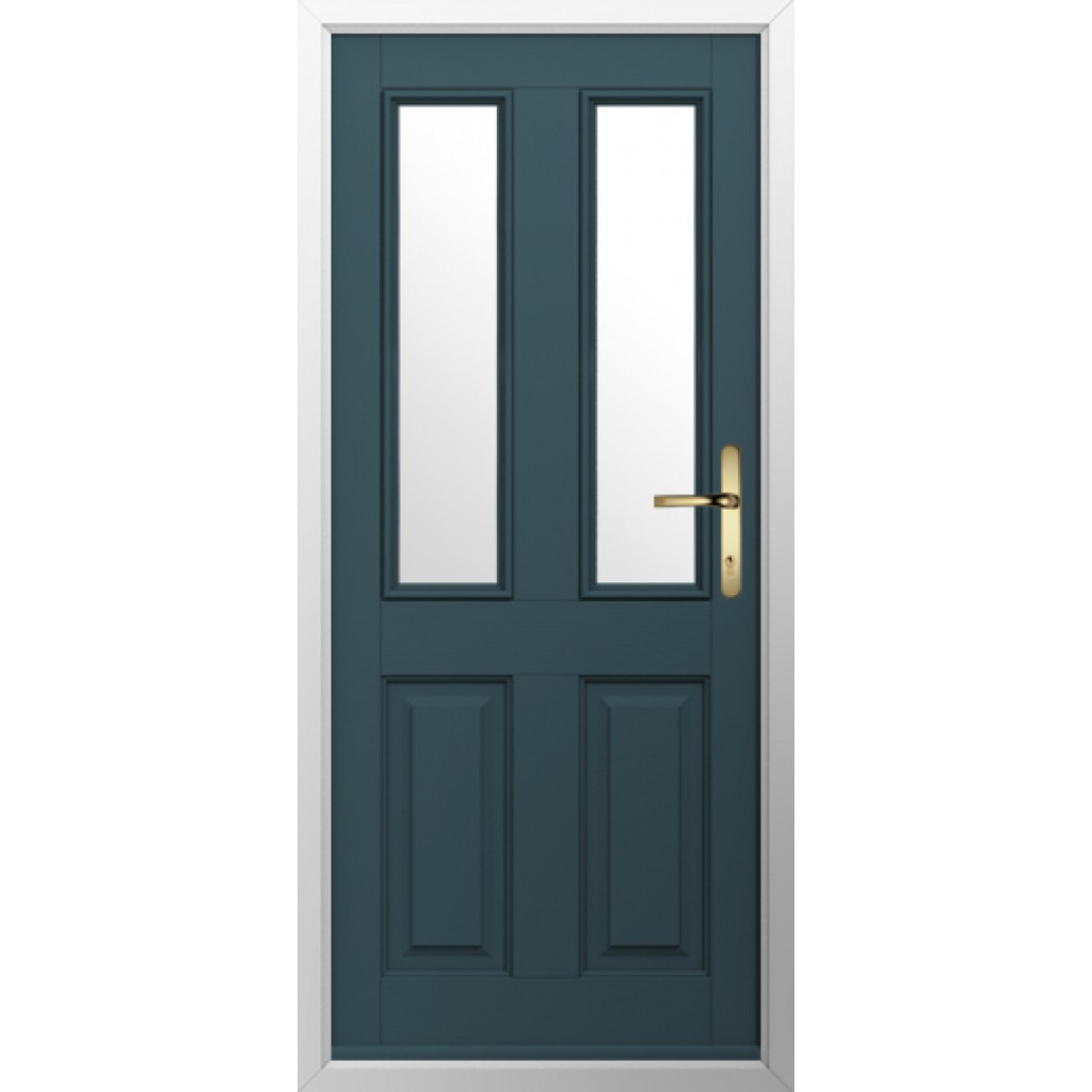 Solidor Ludlow 2 Composite Traditional Door In Midnight Grey Image