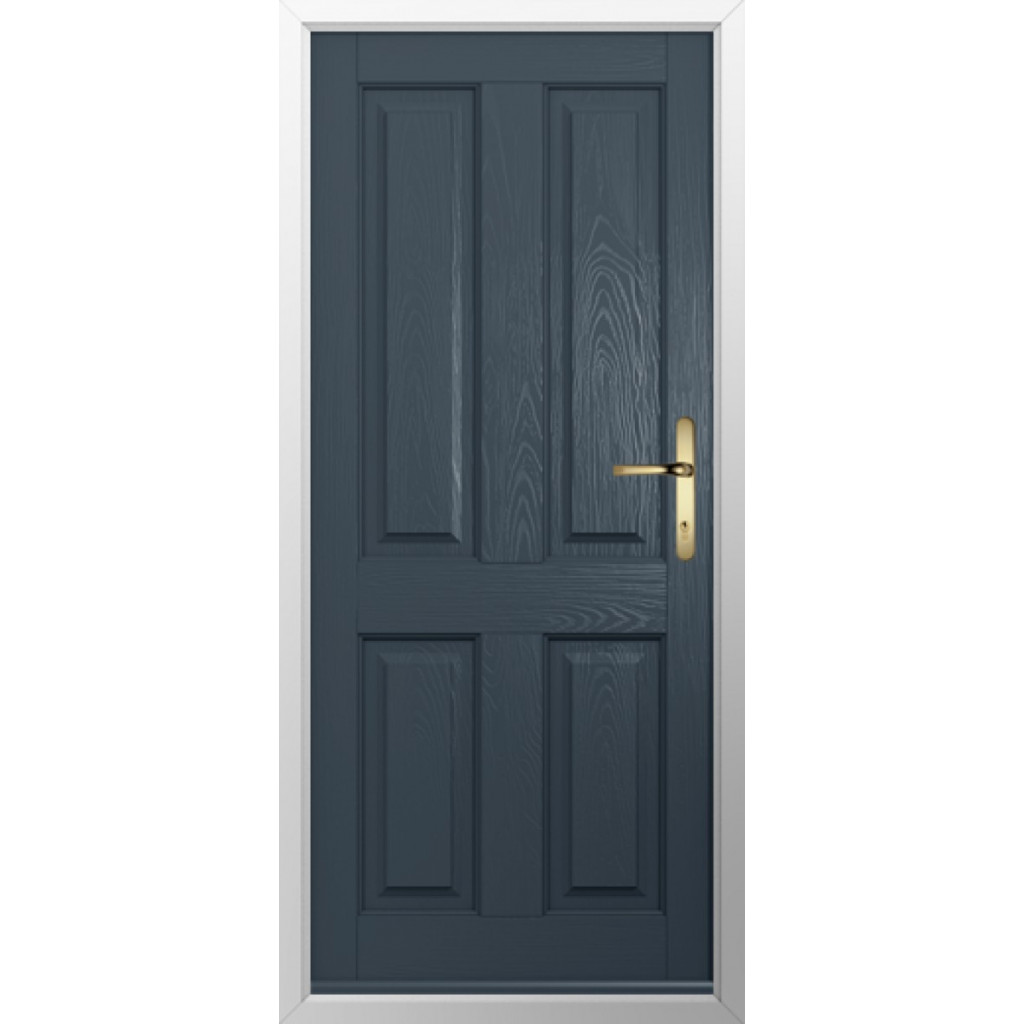 Solidor Ludlow Solid Composite Traditional Door In Anthracite Grey Image