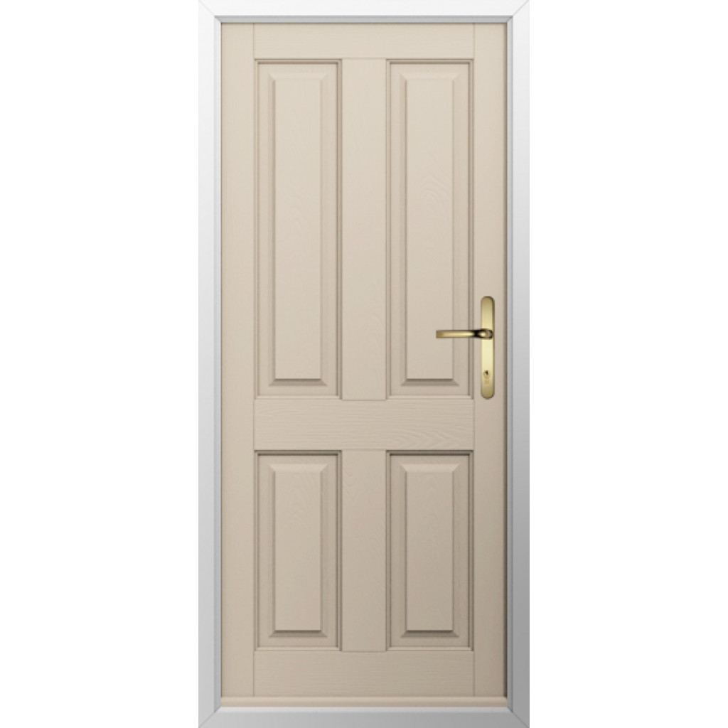 Solidor Ludlow Solid Composite Traditional Door In Cream Image