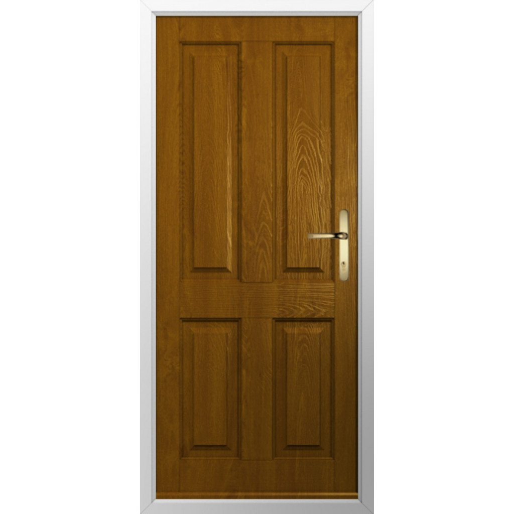 Solidor Ludlow Solid Composite Traditional Door In Oak Image
