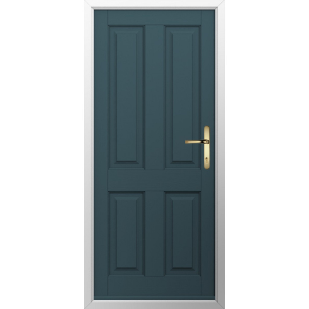 Solidor Ludlow Solid Composite Traditional Door In Midnight Grey Image