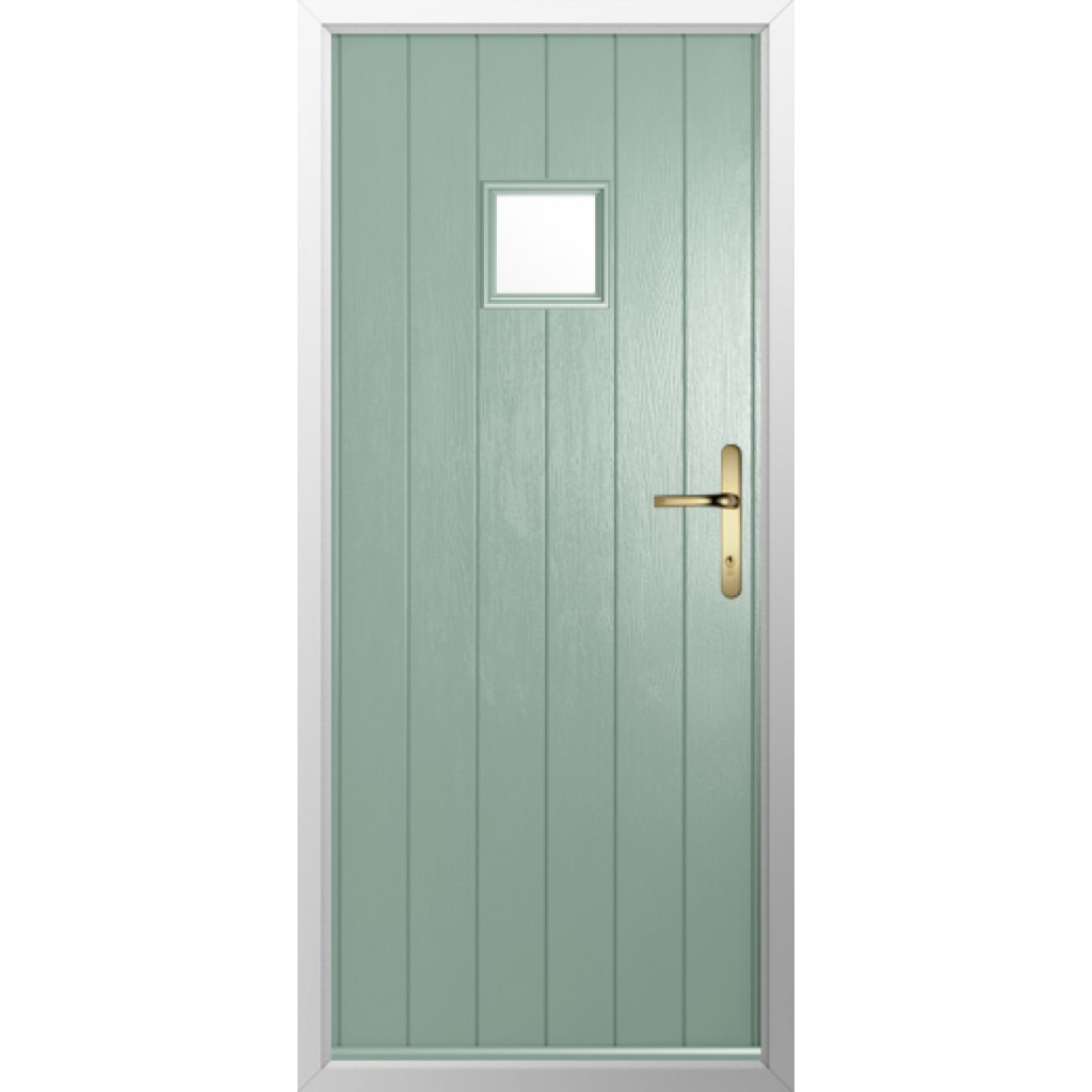 Solidor Flint Square Composite Traditional Door In Chartwell Green Image