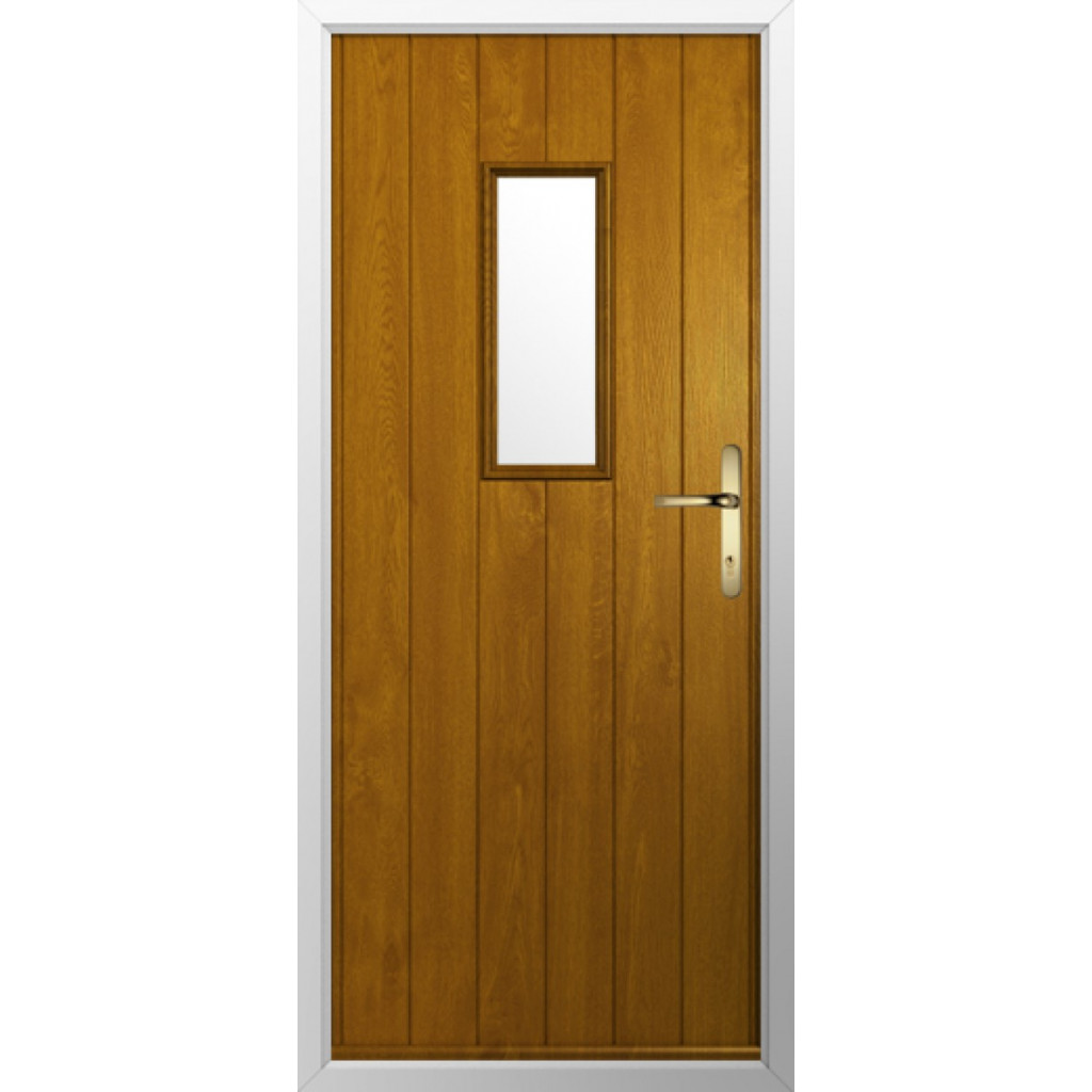 Solidor Flint 2 Composite Traditional Door In Oak Image