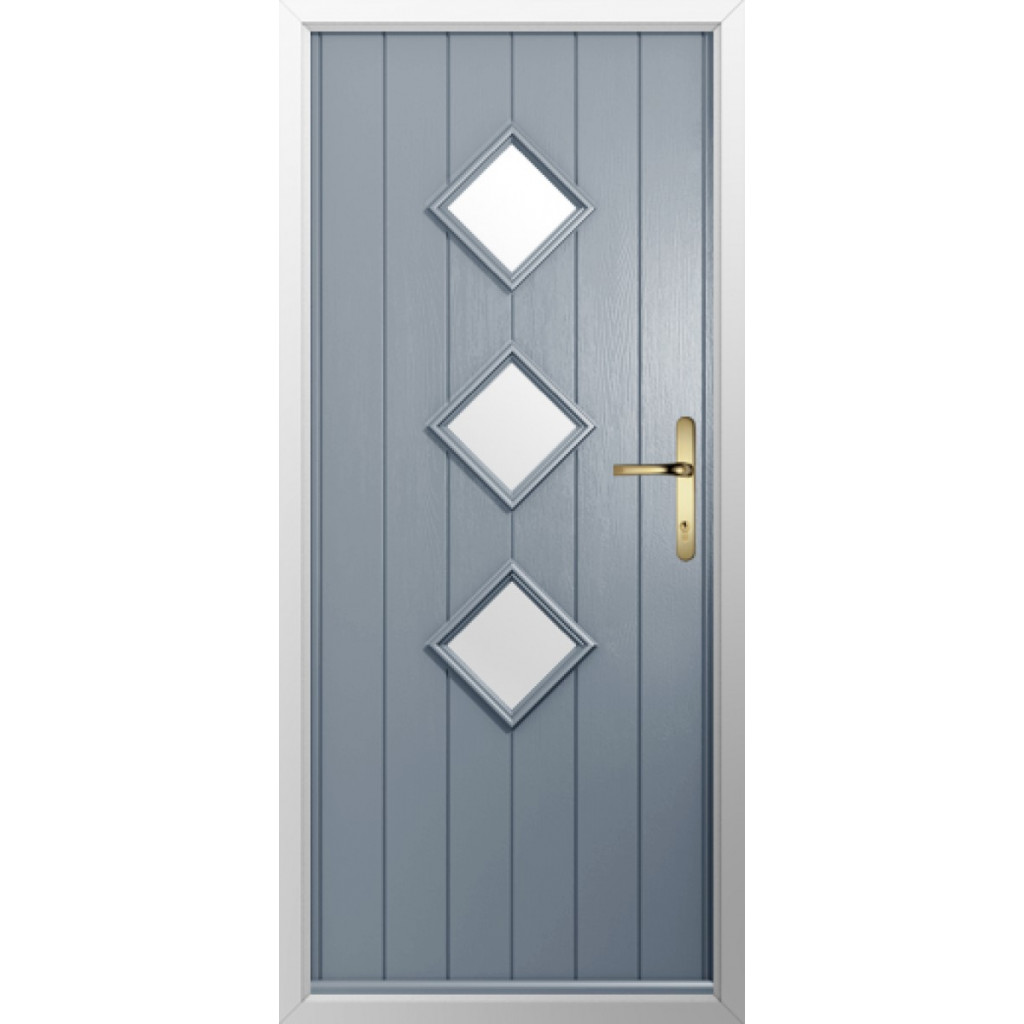 Solidor Flint 3 Composite Traditional Door In French Grey Image
