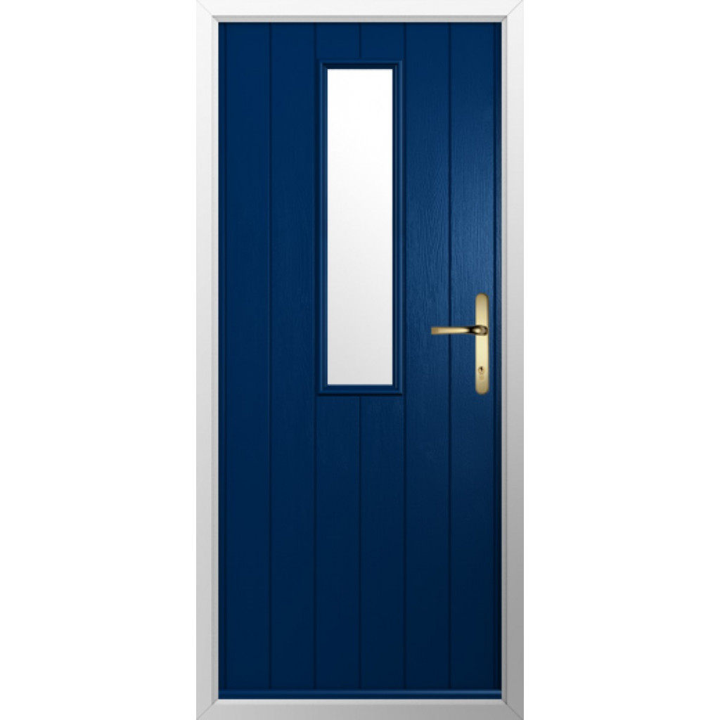 Solidor Flint 4 Composite Traditional Door In Blue Image