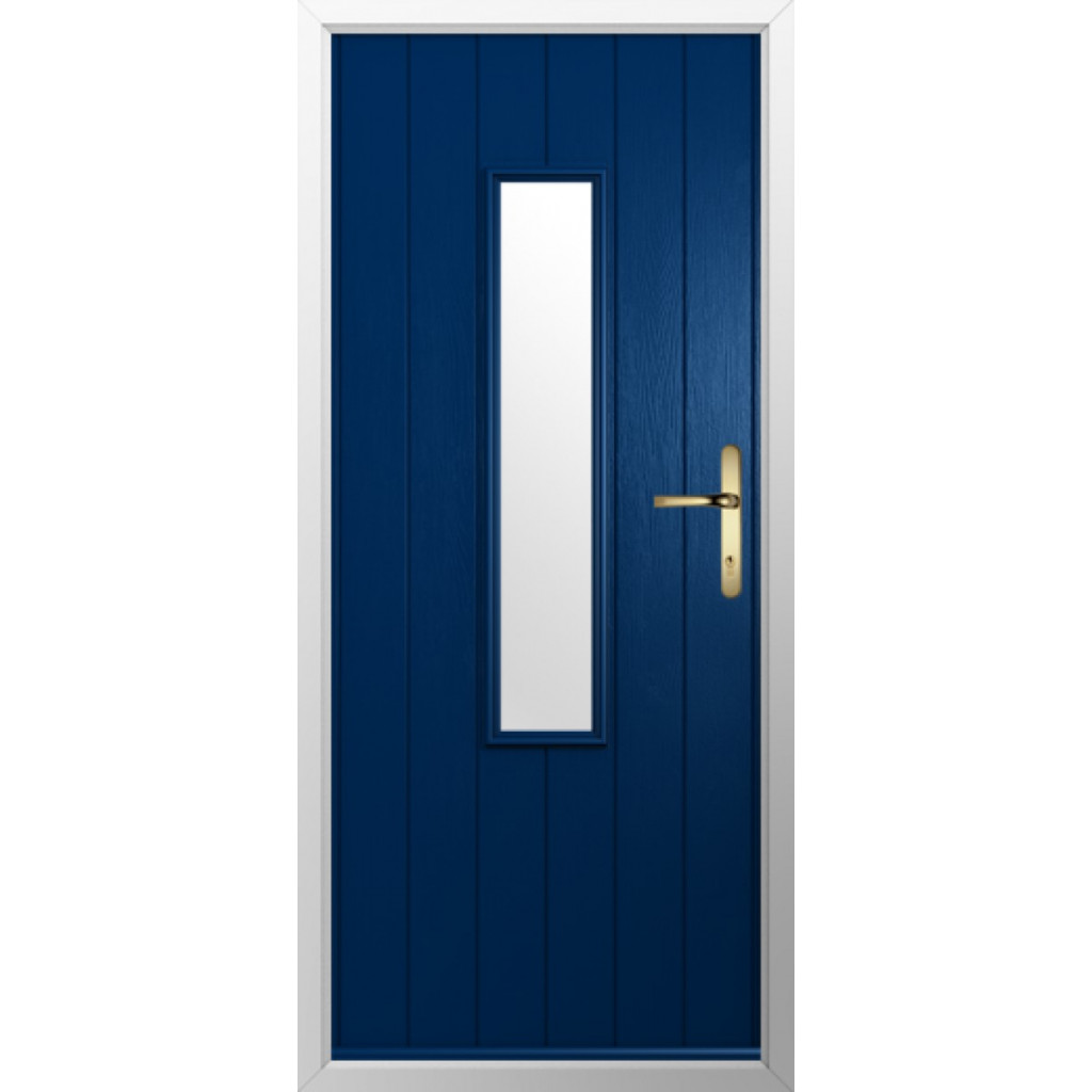 Solidor Flint 5 Composite Traditional Door In Blue Image