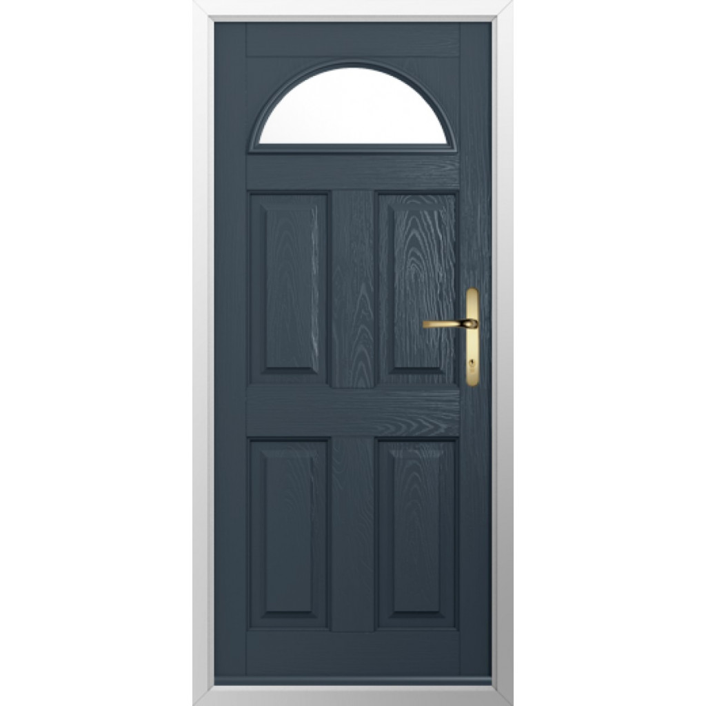 Solidor Conway 1 Composite Traditional Door In Anthracite Grey Image
