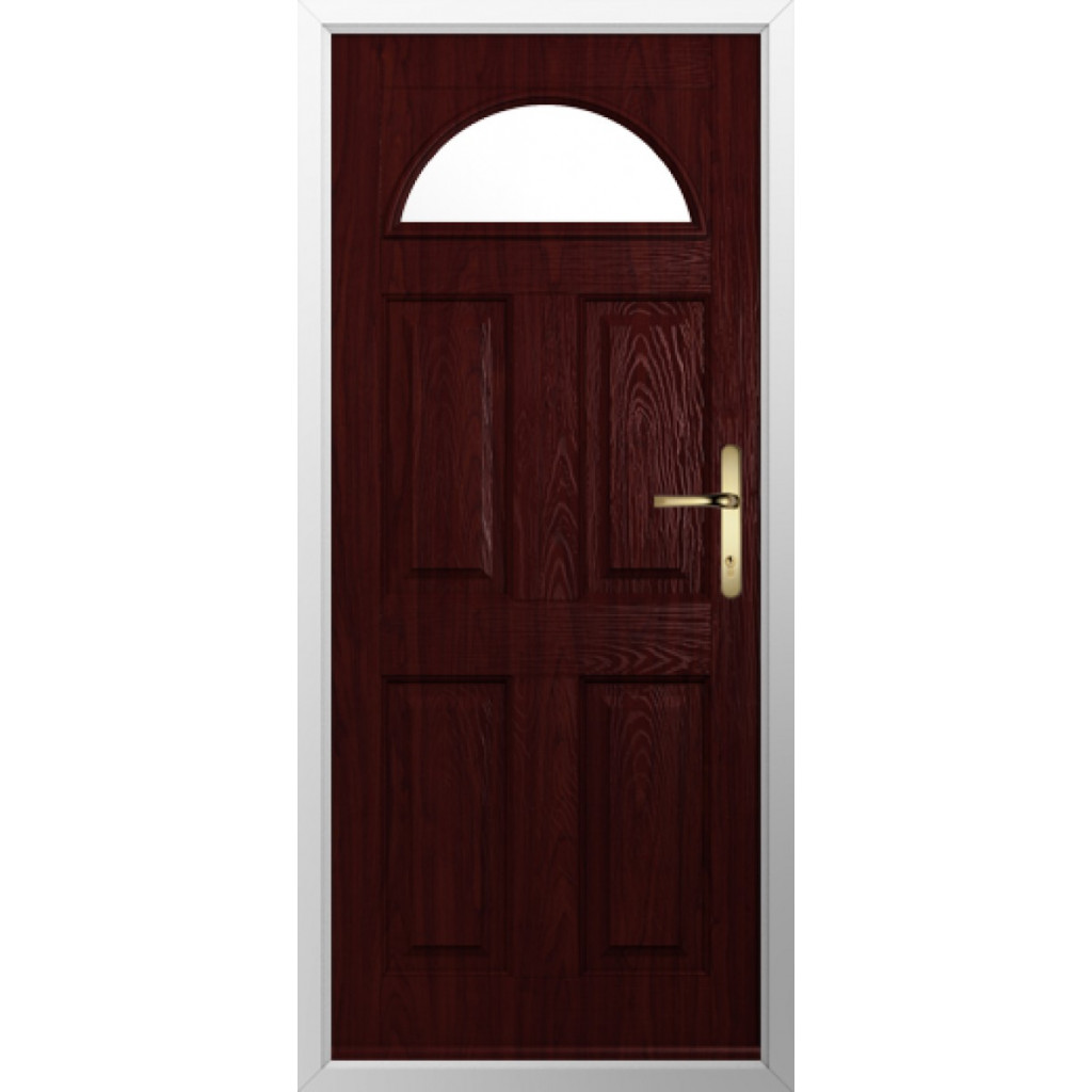 Solidor Conway 1 Composite Traditional Door In Rosewood Image