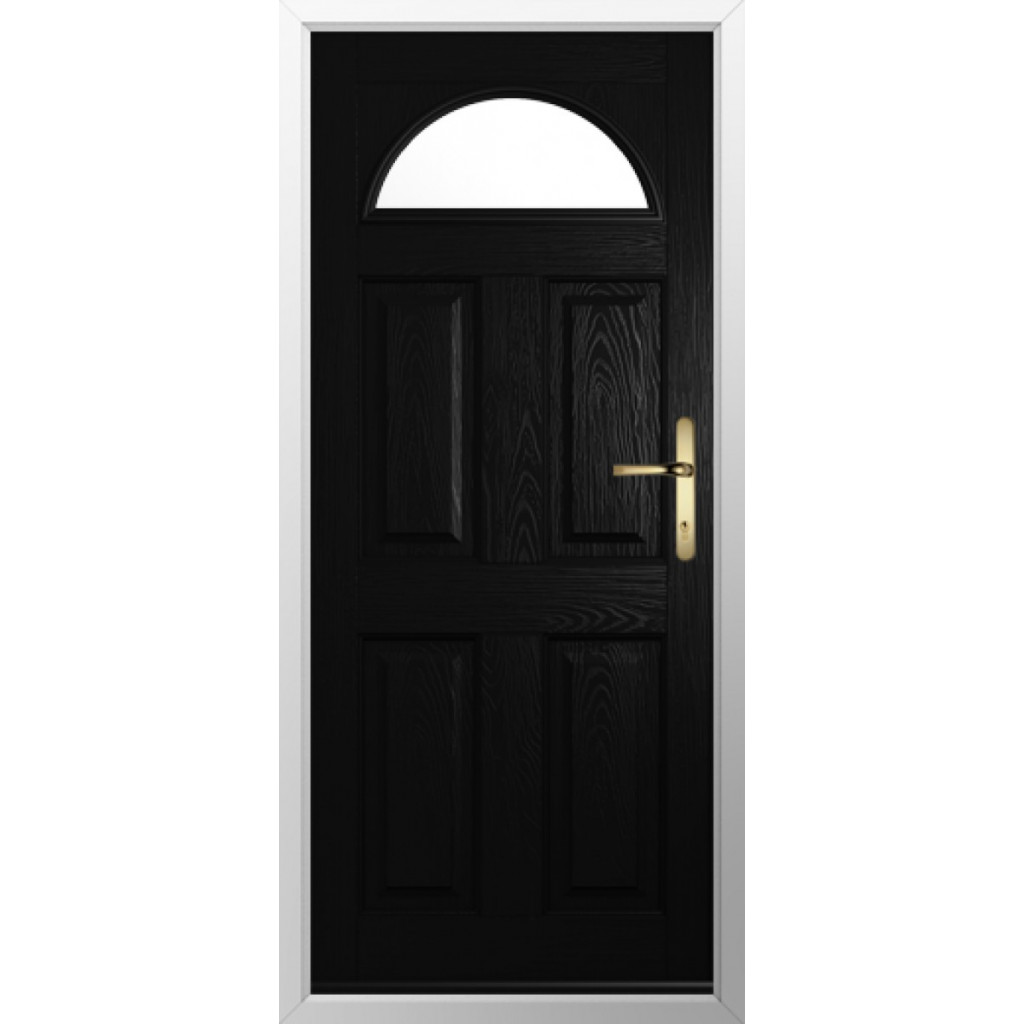 Solidor Conway 1 Composite Traditional Door In Black Image
