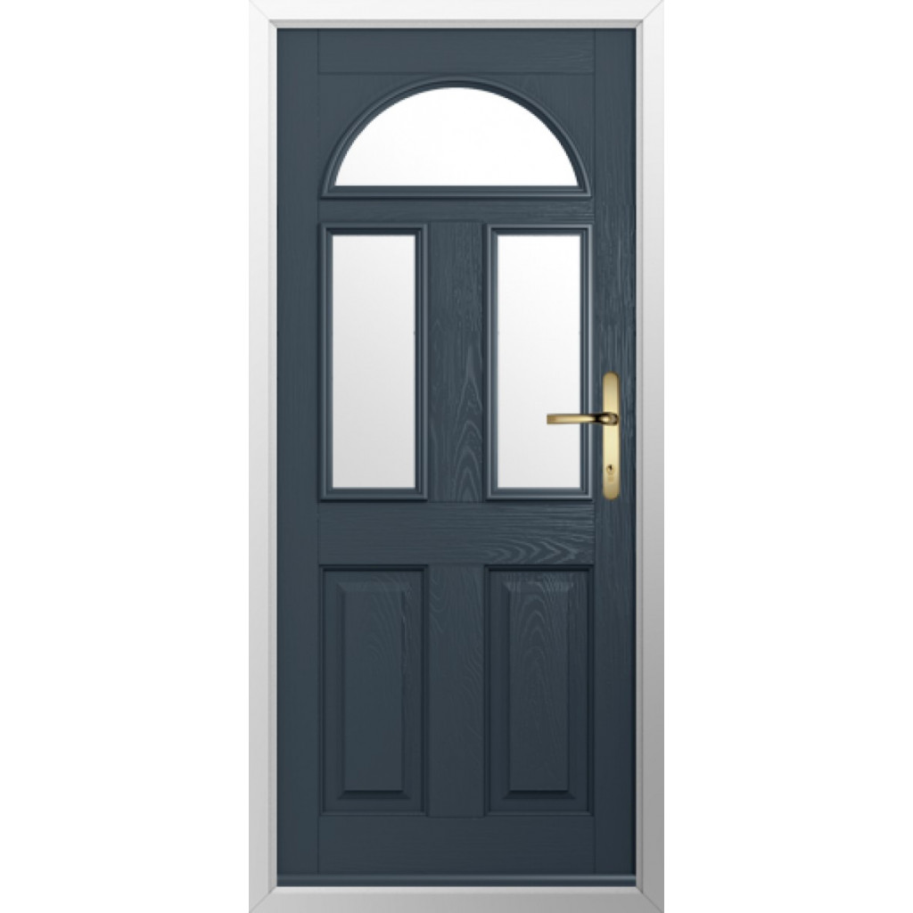 Solidor Conway 3 Composite Traditional Door In Anthracite Grey Image
