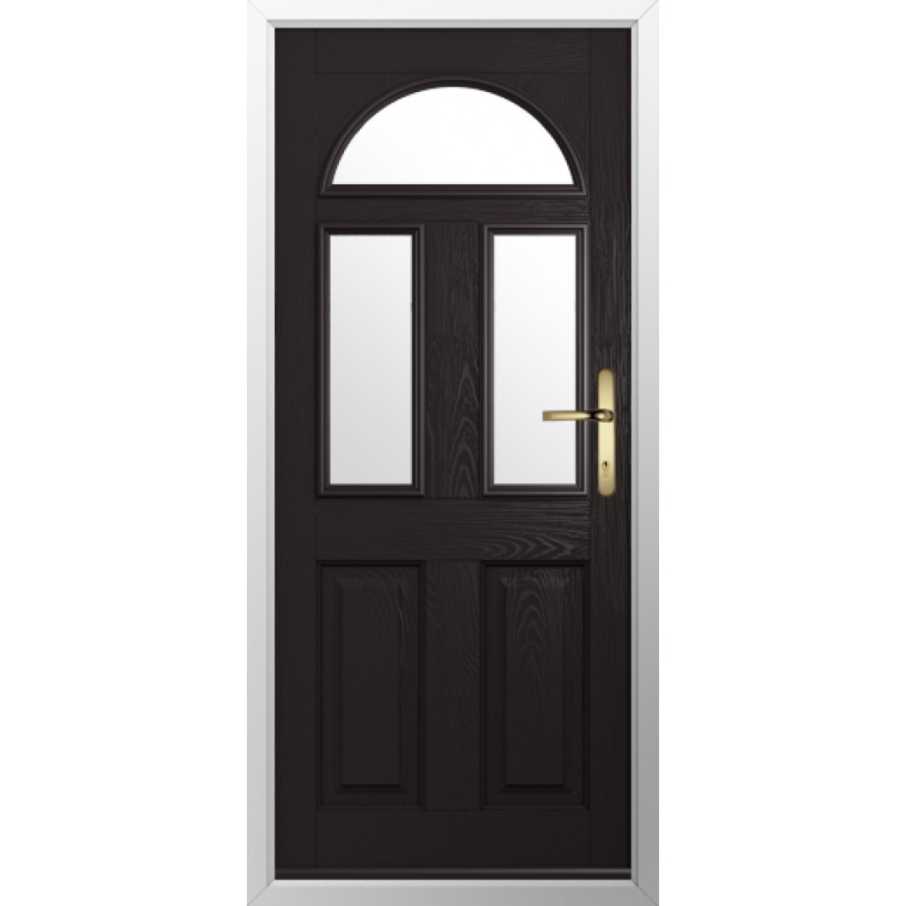 Solidor Conway 3 Composite Traditional Door In Schwarz Braun Image