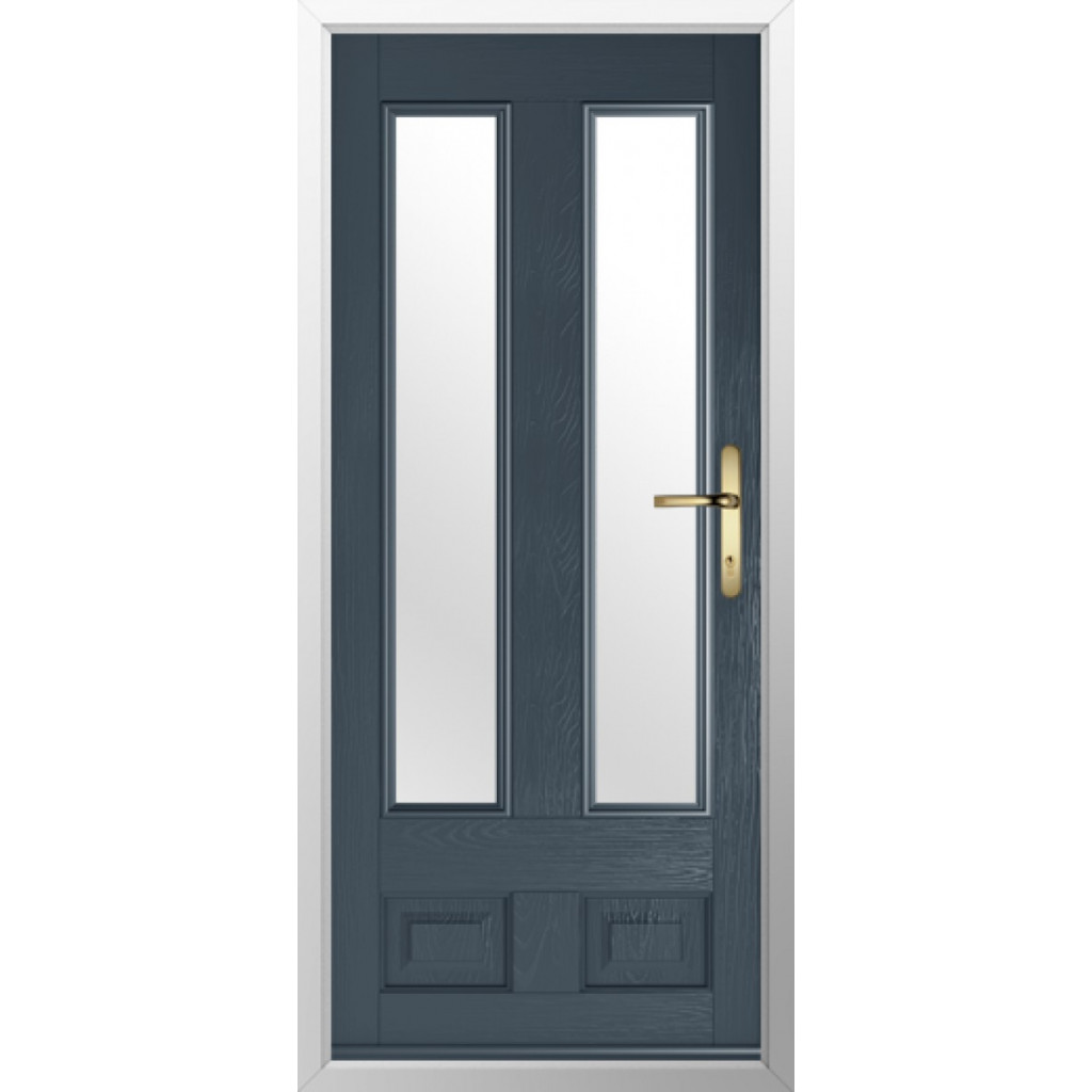 Solidor Edinburgh 2 Composite Traditional Door In Anthracite Grey Image