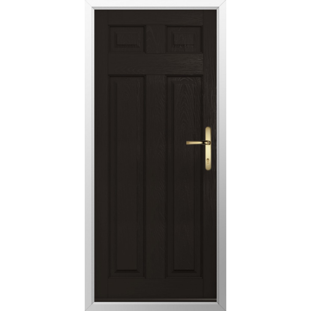 Solidor Berkley Solid Composite Traditional Door In Schwarz Braun Image