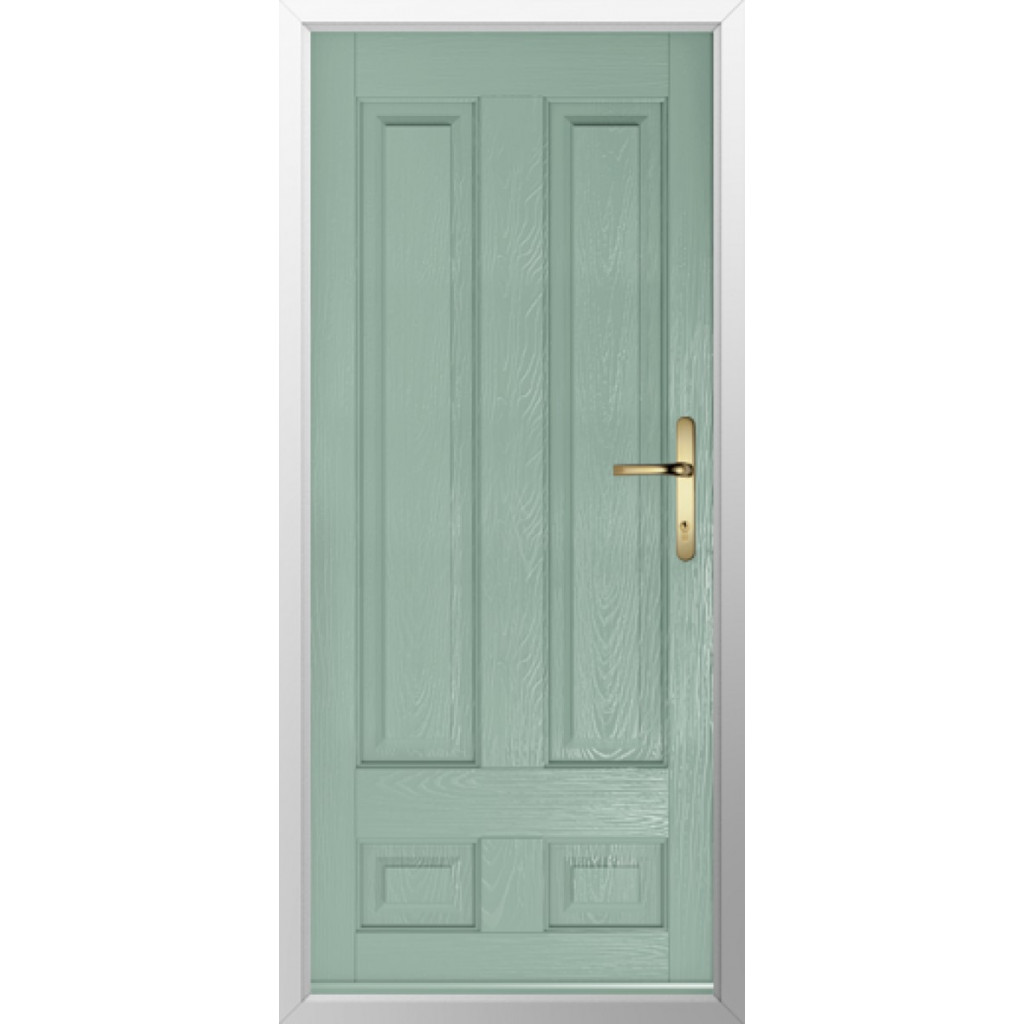Solidor Edinburgh Solid Composite Traditional Door In Chartwell Green Image