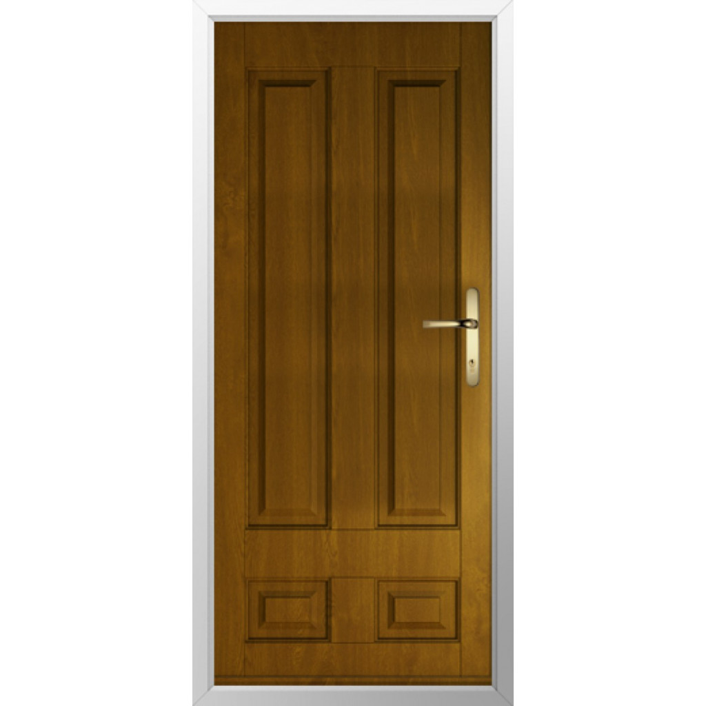 Solidor Edinburgh Solid Composite Traditional Door In Oak Image