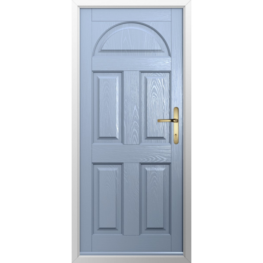 Solidor Conway Solid Composite Traditional Door In Duck Egg Blue Image