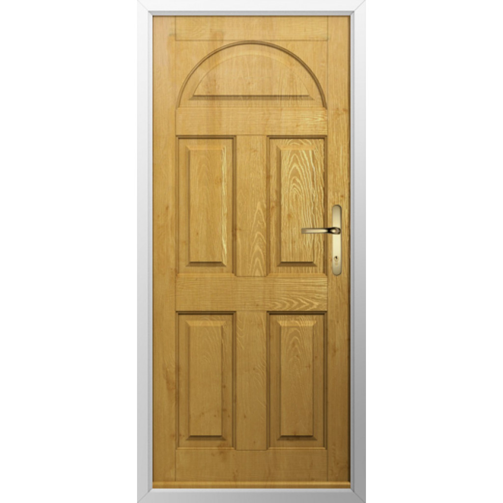 Solidor Conway Solid Composite Traditional Door In Irish Oak Image