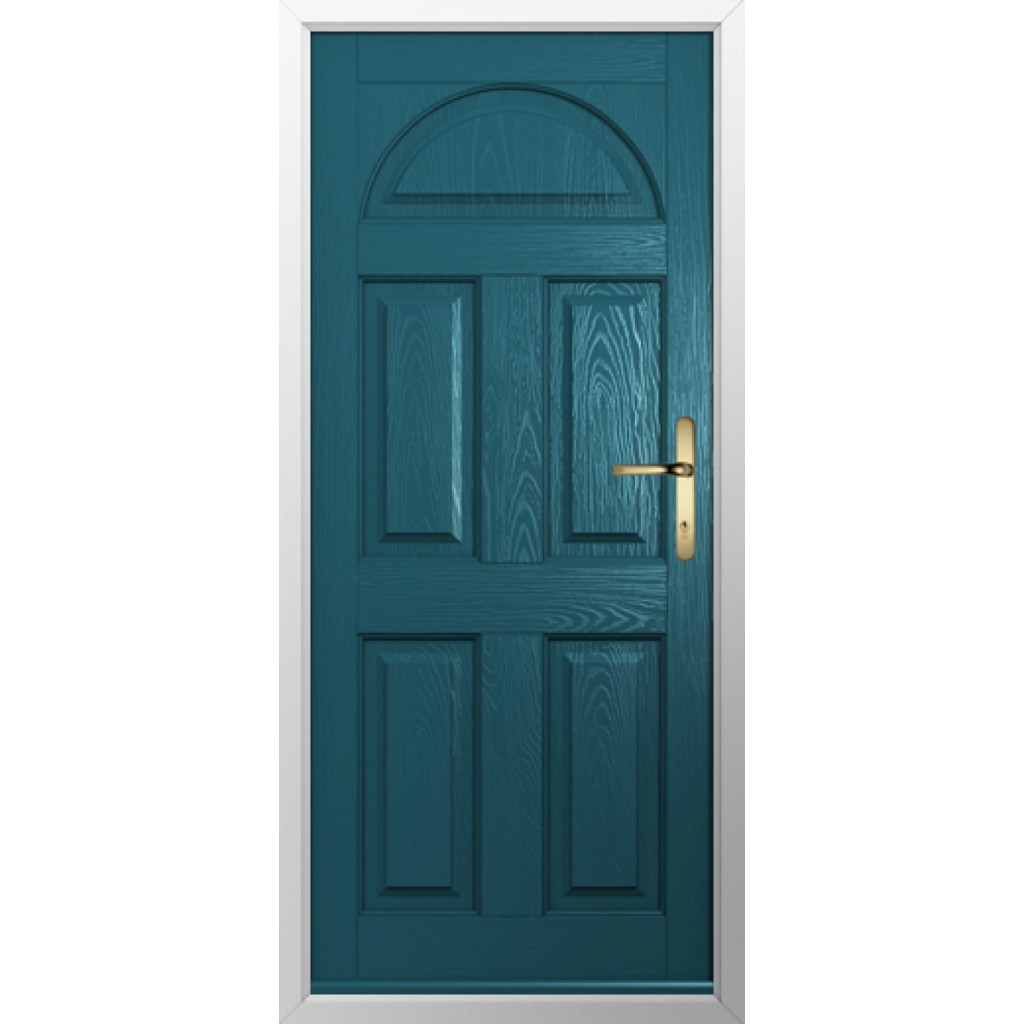 Solidor Conway Solid Composite Traditional Door In Peacock Blue Image