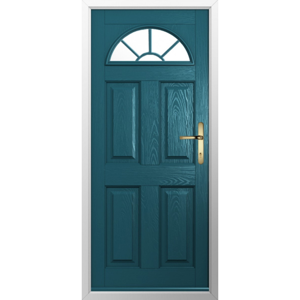 Solidor Conway 1 GB Composite Traditional Door In Peacock Blue Image