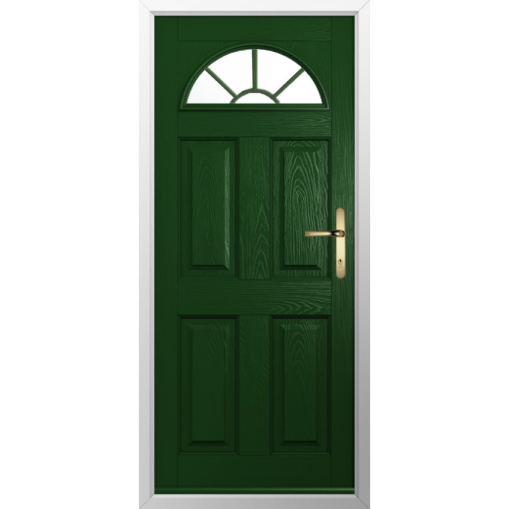 Solidor Conway 1 GB Composite Traditional Door In Green Image
