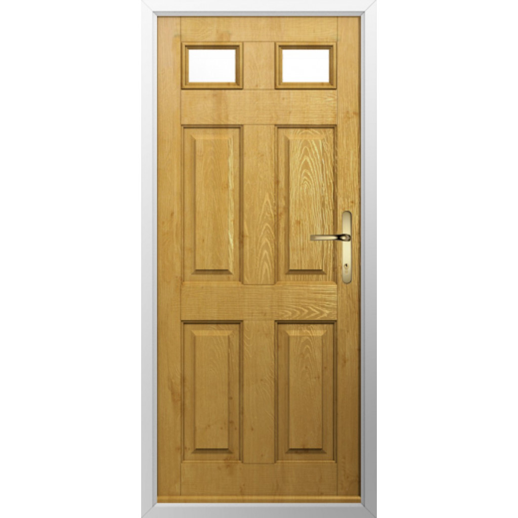 Solidor Tenby 2 Composite Traditional Door In Irish Oak Image