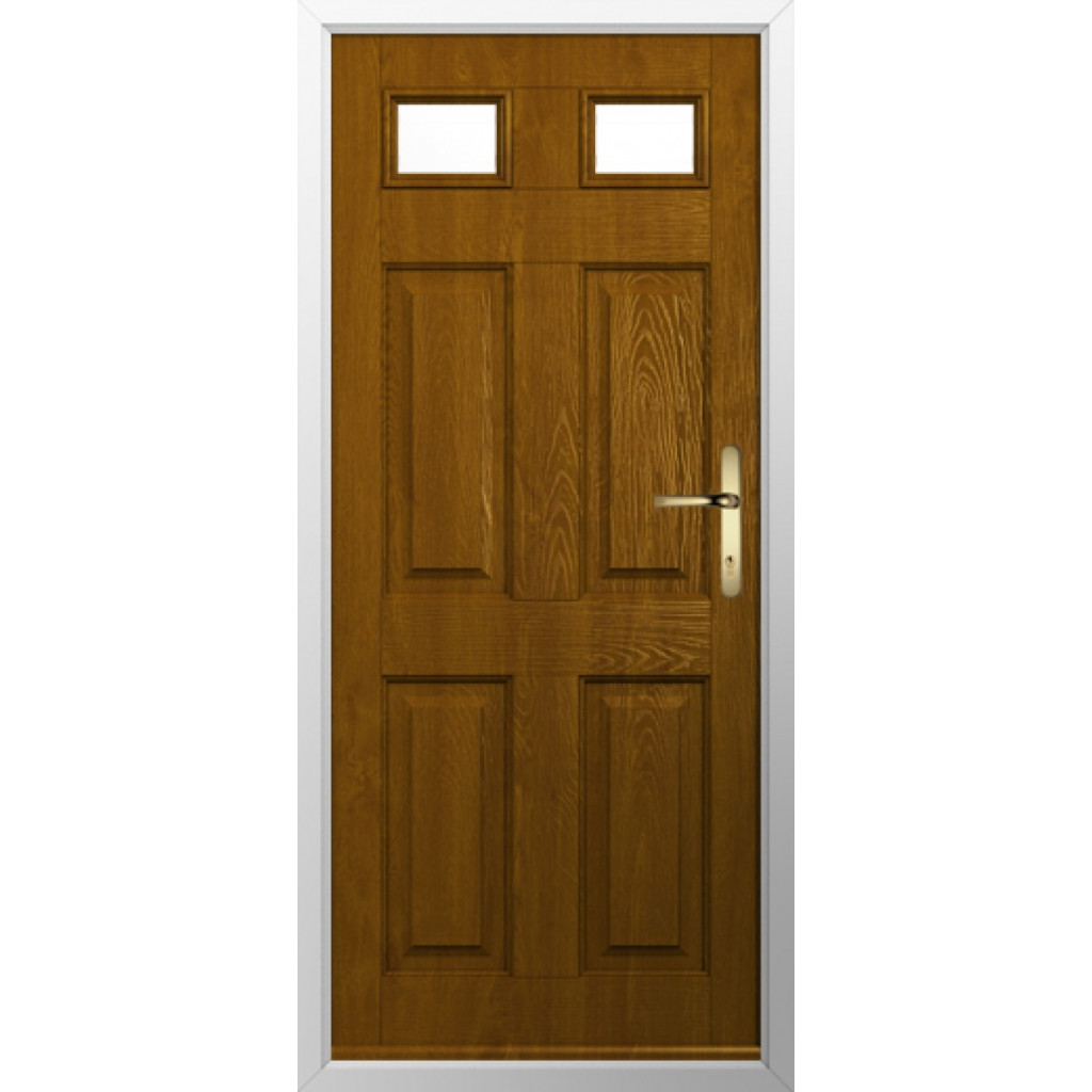 Solidor Tenby 2 Composite Traditional Door In Oak Image