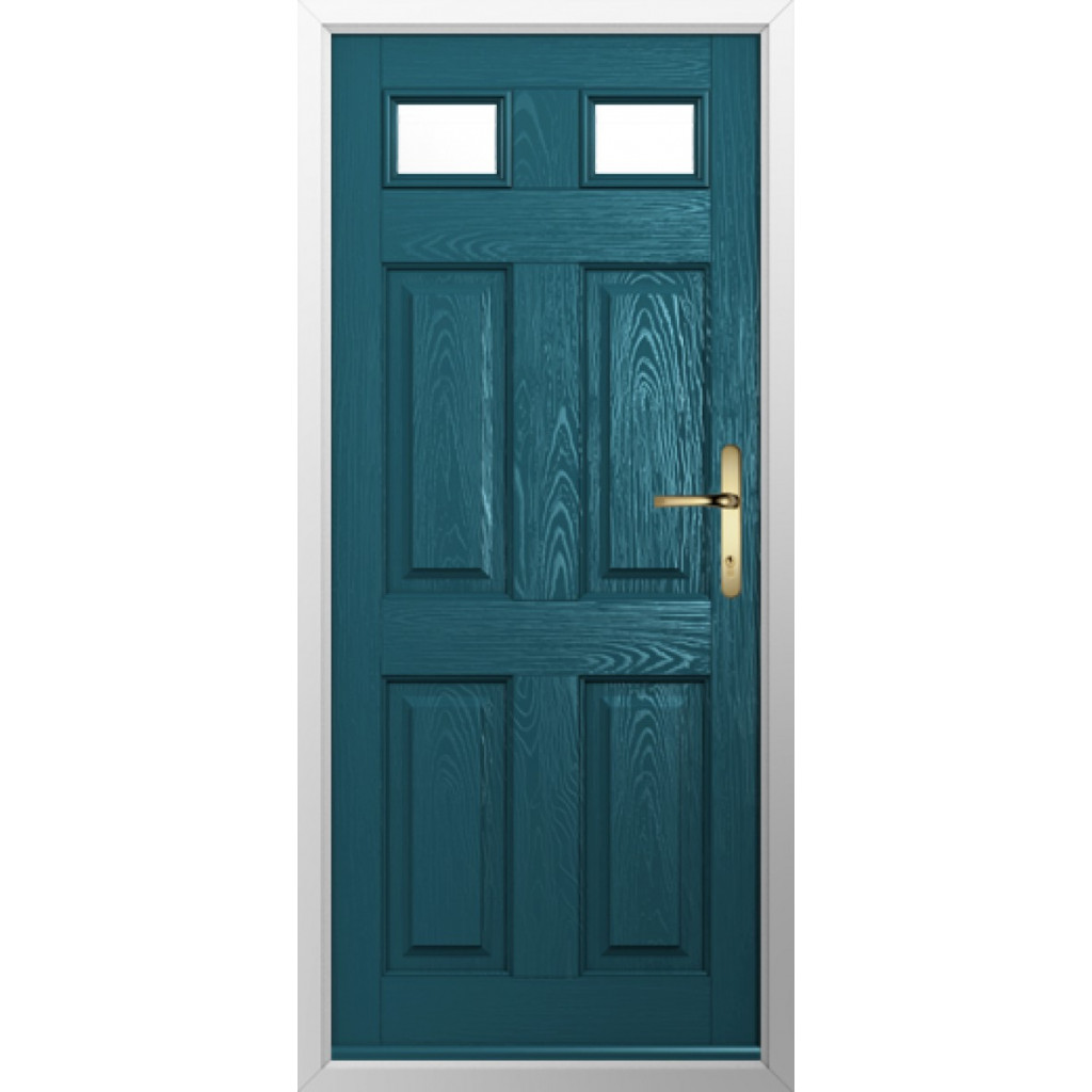 Solidor Tenby 2 Composite Traditional Door In Peacock Blue Image