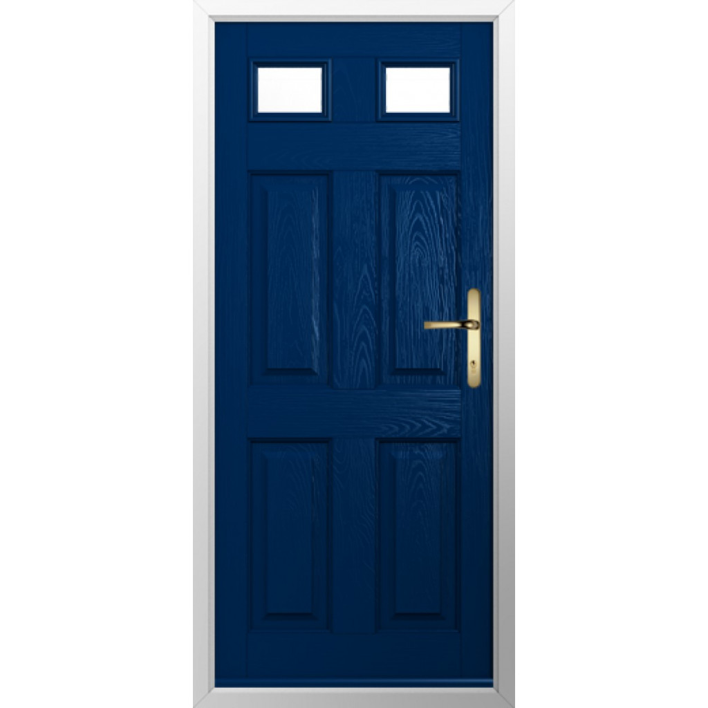 Solidor Tenby 2 Composite Traditional Door In Blue Image