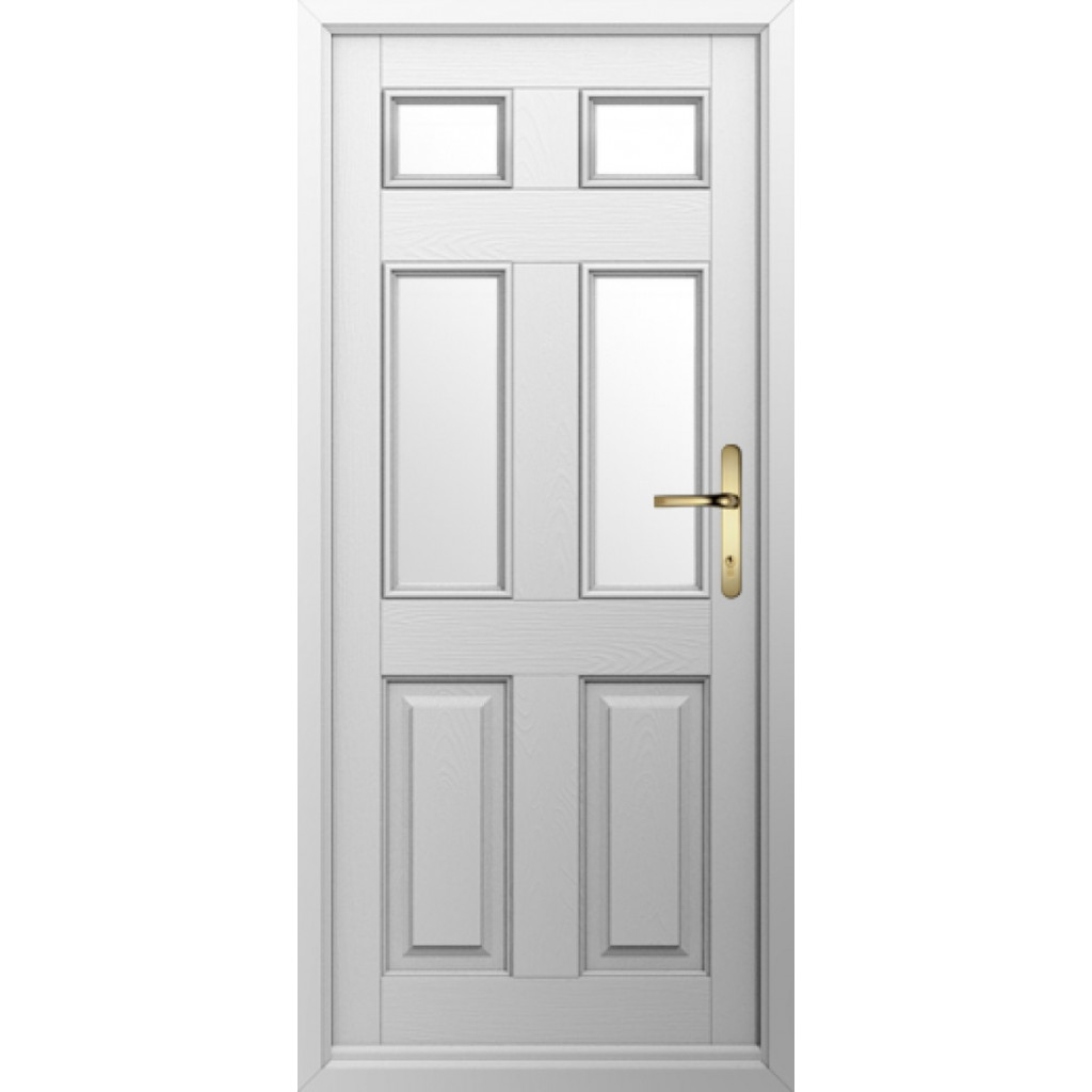 Solidor Tenby 4 Composite Traditional Door In Foiled White Image